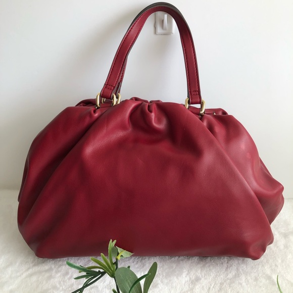 INC International Concepts KJ Framed Satchel,  Berry Red - Picture 2 of 10